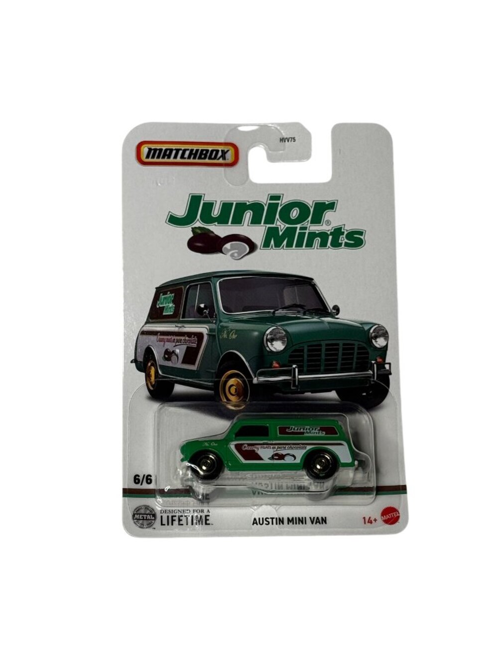 Matchbox Austin Mini Van Candy Deco 6/6 Diecast Car HW75 2023